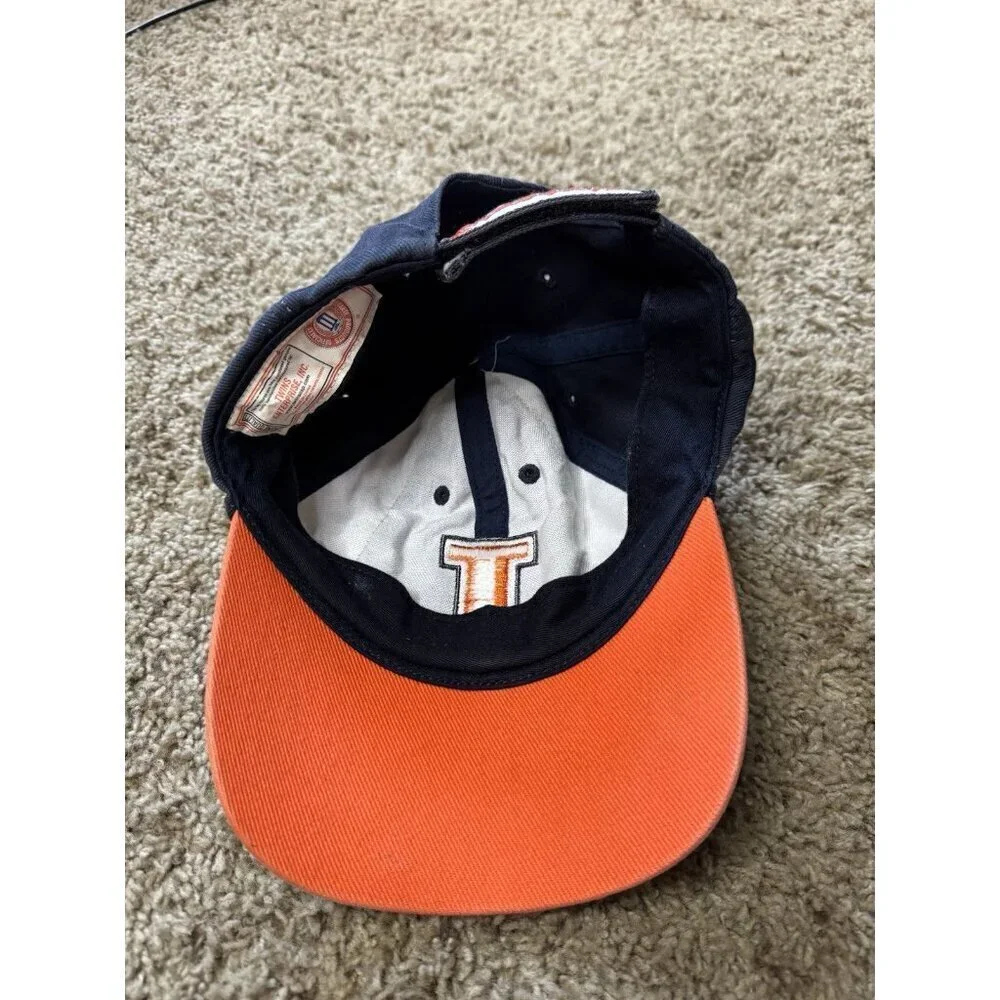University Of Illinois Fighting Illini Cap Hat Navy White Orange Youth